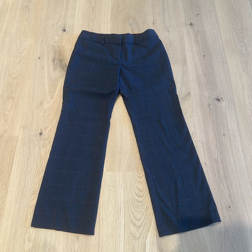 Ann Taylor Loft Julia Fit Plaid Trousers Size 4P